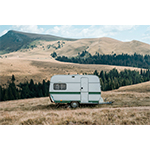 miniature caravane dans la nature